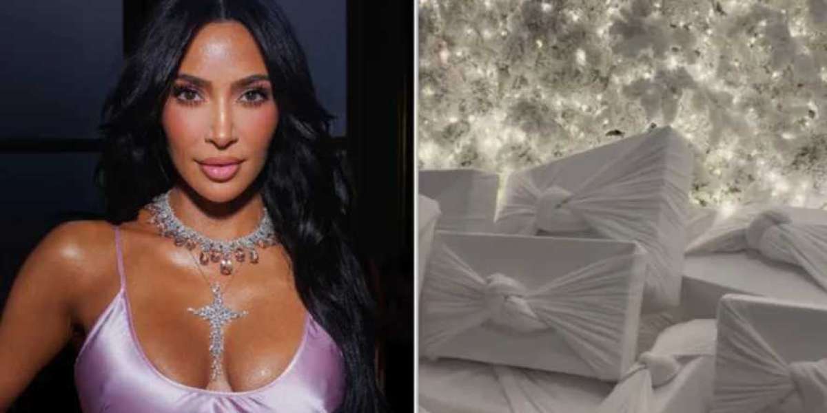 Kim Kardashian Shows Off Her Presents Wrapped In Skims